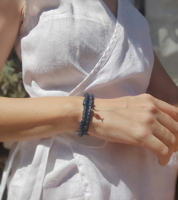 Pulsera KROBO Cristal Pez azul